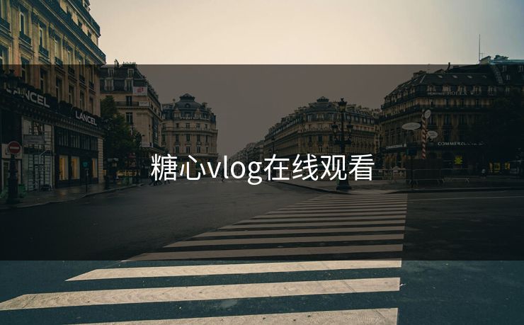 糖心vlog在线观看